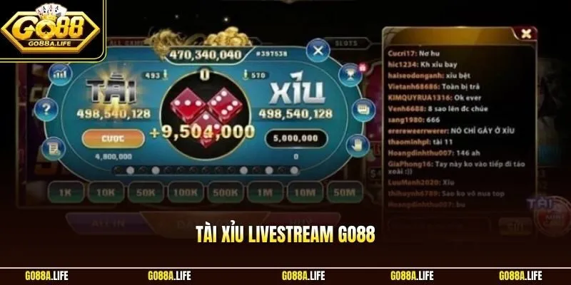 Tài xỉu livestream GO88